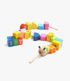 Top Bright Caterpillar Lacing Blocks