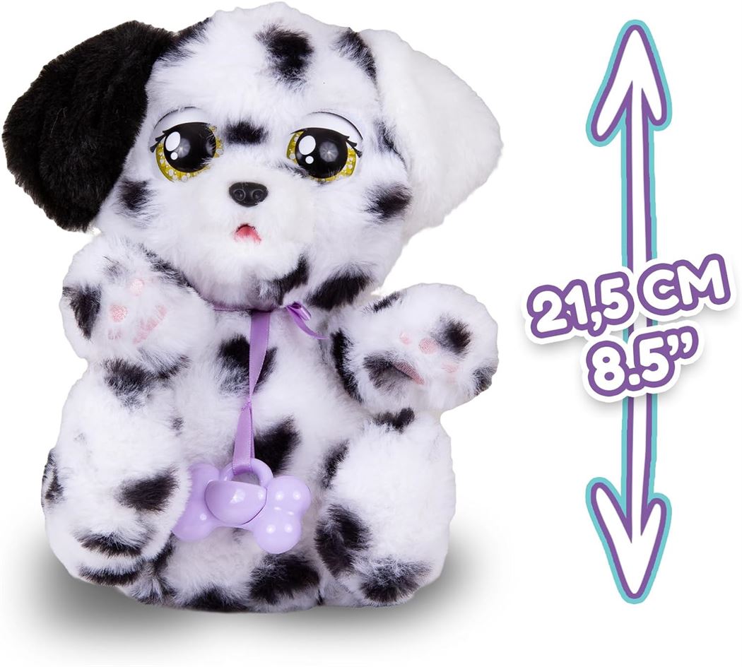 Baby Paws Dalmatian Interactive Plush Puppy with Pacifier & Carry Bag