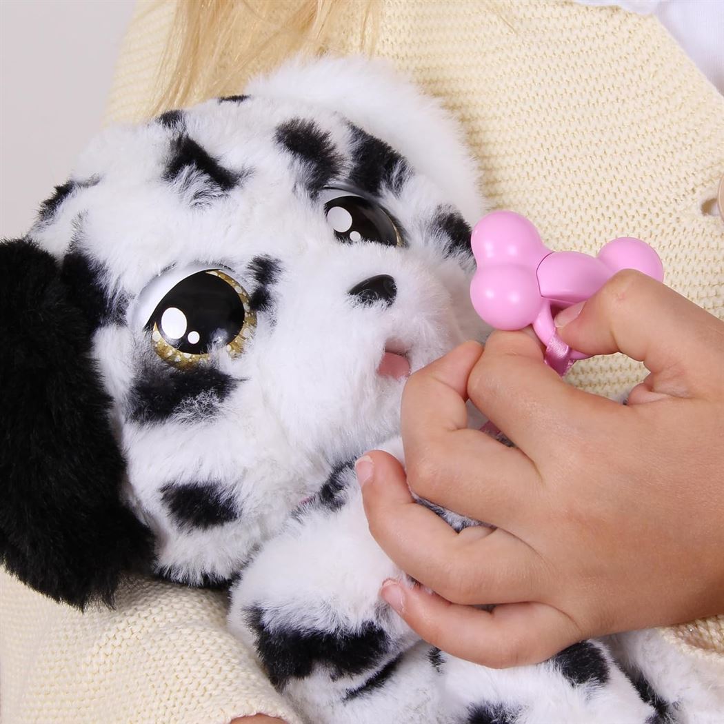 Baby Paws Dalmatian Interactive Plush Puppy with Pacifier & Carry Bag