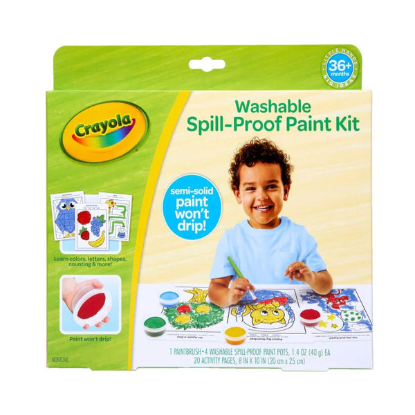 CRAYOLA Young Kids Spill-Proof Washable Paint Set