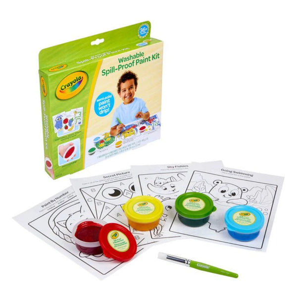 CRAYOLA Young Kids Spill-Proof Washable Paint Set