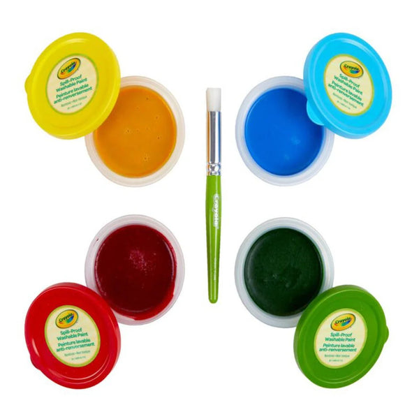 CRAYOLA Young Kids Spill-Proof Washable Paint Set