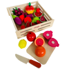 Open Ended Wooden Cutting Set - Fruits & Veggies