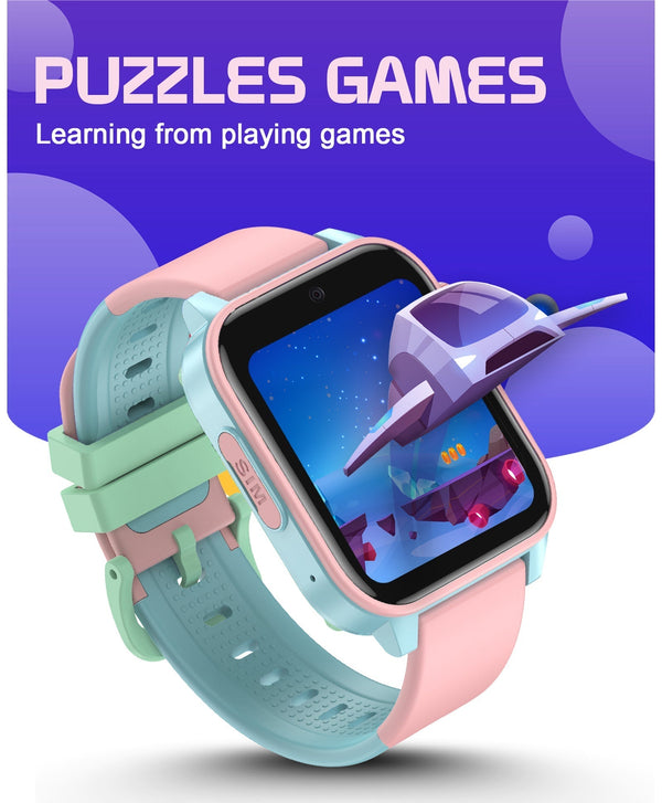 Spiky GNOME 4g Video & Voice Calling Smartwatch with - Pink