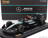 Bburago 1:43 F1 Mercedes AMG W15 2024 With Helmet Lewis Hamilton Race Car