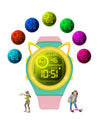Kids Digital Watch Spiky Eva26 Fun 3–14Y – Pink