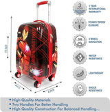 Humpty Dumpty Iron Man Kids Cabin Suitcase 18 Inch Red