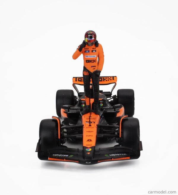 Bburago McLaren MCL38 Miami Grand Prix 2024 1:24 Scale Model car 14+ 18-28040P