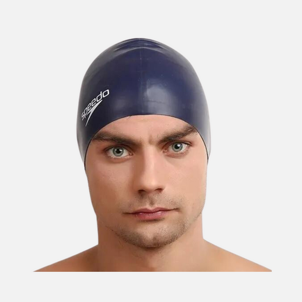 Speedo Flat Silicon Adult Cap -Navy