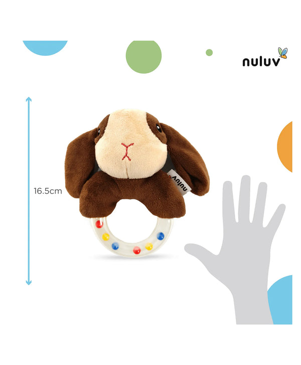 Nuluv Soft Toys Puppy Ring Rattle