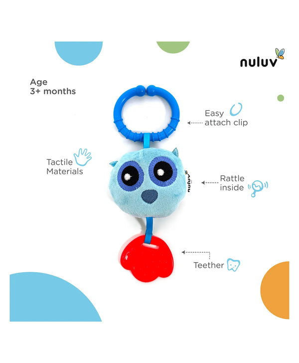 Nuluv Soft Toys Owl Rattles & Teether