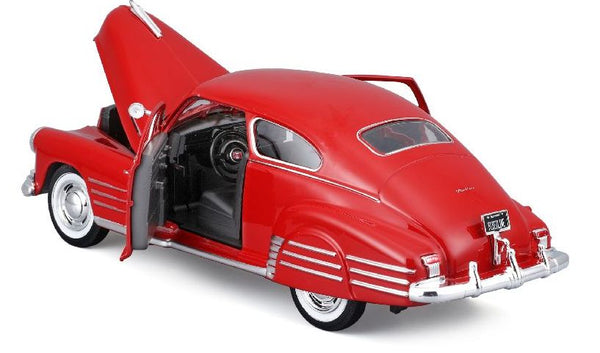 Maisto 1:24 1948 Chevrolet Fleetline Aerosedan Red Licensed Diecast Scale Model Car