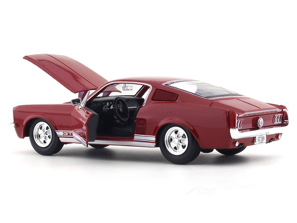 Maisto 1:24 1967 Ford Mustang GT Red Diecast Alloy Scale Model Car