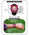 Spiky EVA35 Fun & Cute Design Analog Kids Watch 3–14Y White