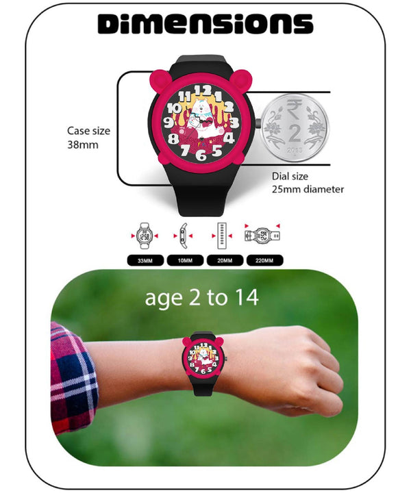 Spiky EVA35 Fun & Cute Design Analog Kids Watch 3–14Y White