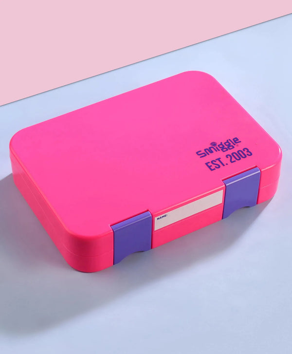 Smiggle Happy Bento Lunchbox Medium - Neon Pink