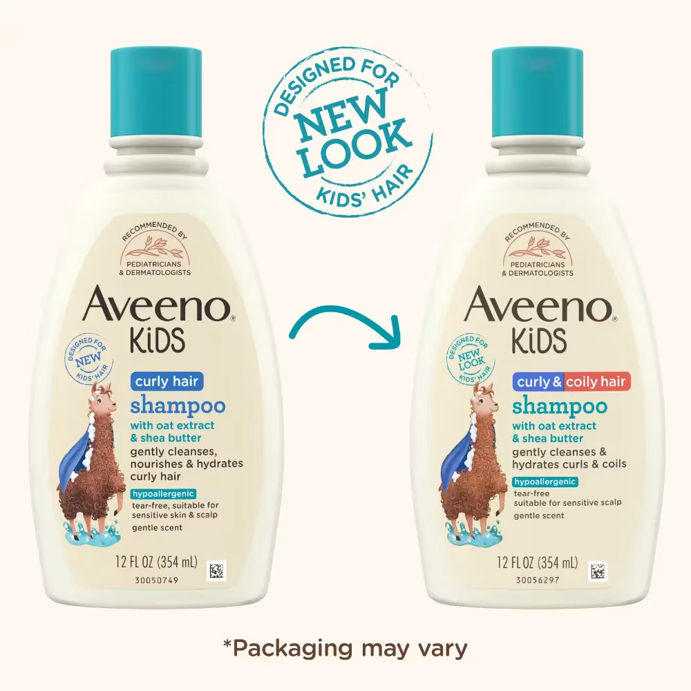Aveeno Kids Curly & Coily Hair Shampoo 354ml
