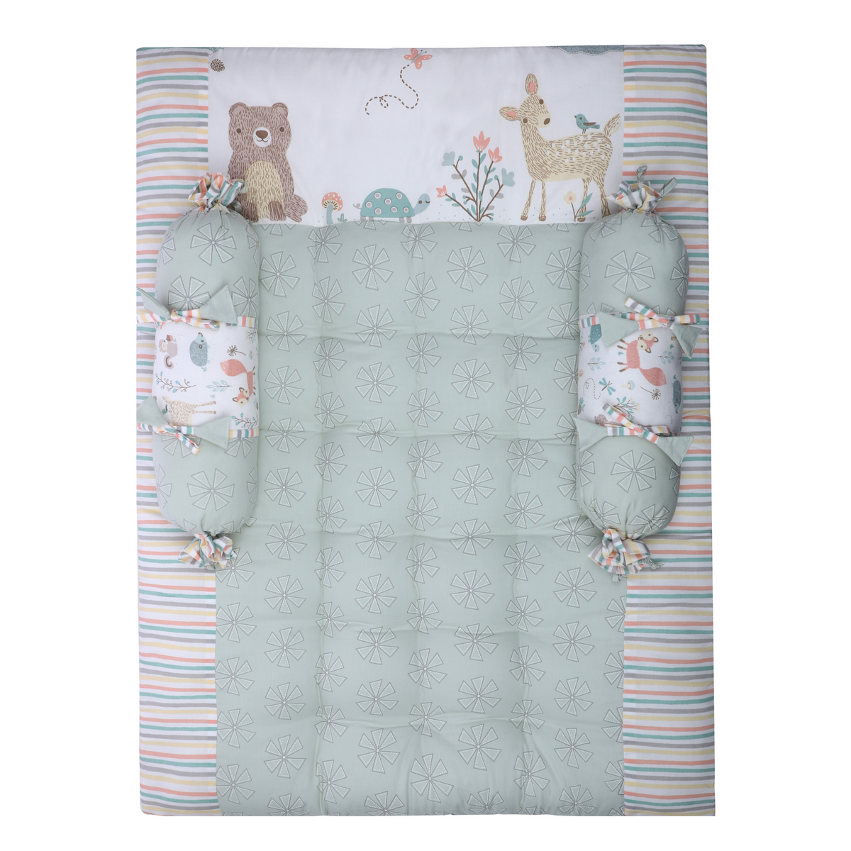 Abracadabra Gadda Set With Two Bolsters - Bambi & Friends