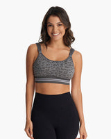 Momcozy 4-in-1 Hands Free Pumping Bra Large Leopard Grey