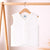 Hopop Front Open Sleeveless Cotton Vest - White