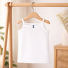 Hopop Girls Sleeveless Cotton Camisole Vest - White