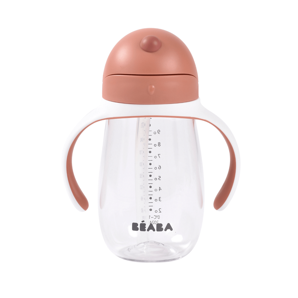 BÉABA 300 ml Leak-Proof Straw Cup – Terracotta