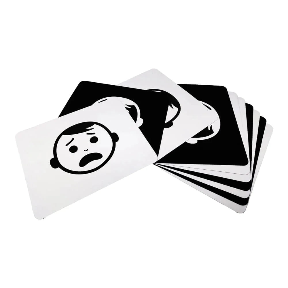 Brainsmith Expressions Newborn Cards | Set of 10 High-Contrast Flashcards