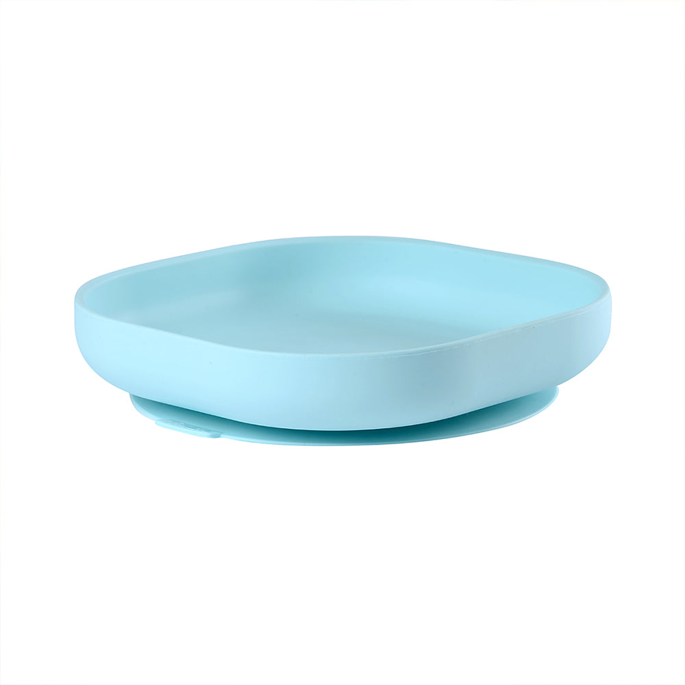 Béaba Silicone Suction Plate – Light Blue | 4M+