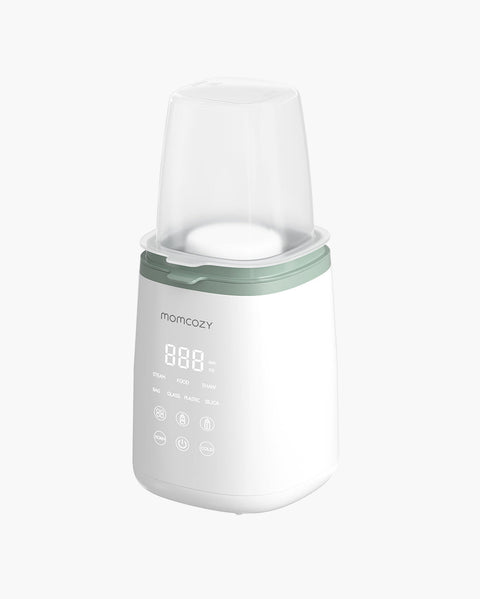 Momcozy 6-in-1 Fast Baby Bottle Warmer 2–11oz – White Green