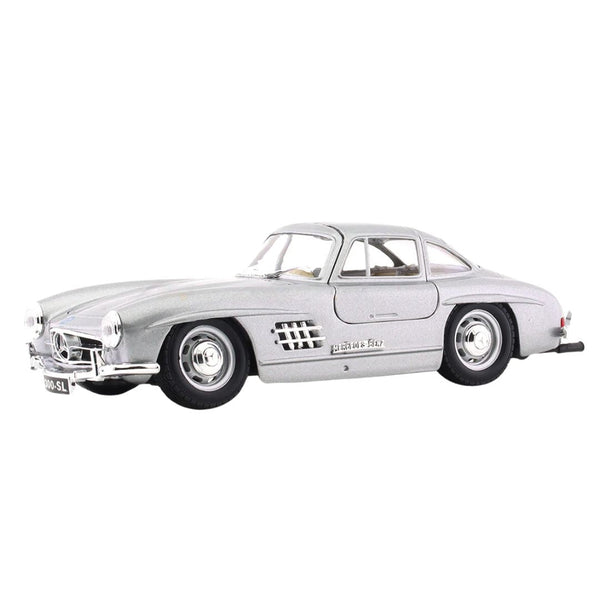 Bburago 1:24 1954 Mercedes-Benz 300 SL Silver Licensed Diecast Scale Model Car