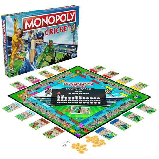 Hasbro Gaming Monopoly Cricket Themed Board Game | For Families And Kids | Ages 8+ | 2 To 6 Players Board Game Accessories Board Game