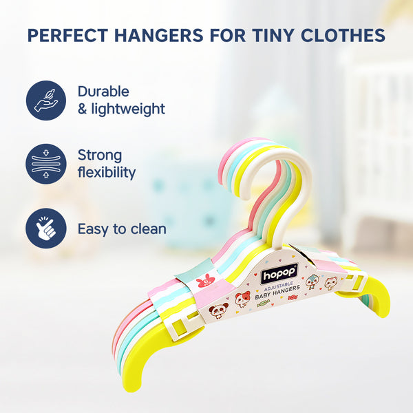 Hopop Adjustable Anti-Slip Baby Clothes Hangers