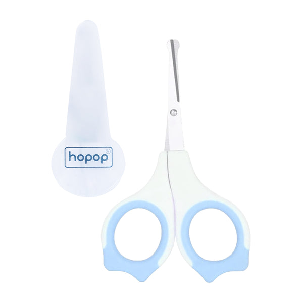 Hopop Baby Safety Nail Scissors with Rounded Head Blue