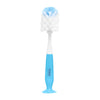 Hopop 2-in-1 Bottle & Nipple Cleaning Brush Grooved Handle with Suction Base One Size – Blue