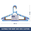 Hopop Multicolored Plastic Clothes Hangers for Baby & Kids