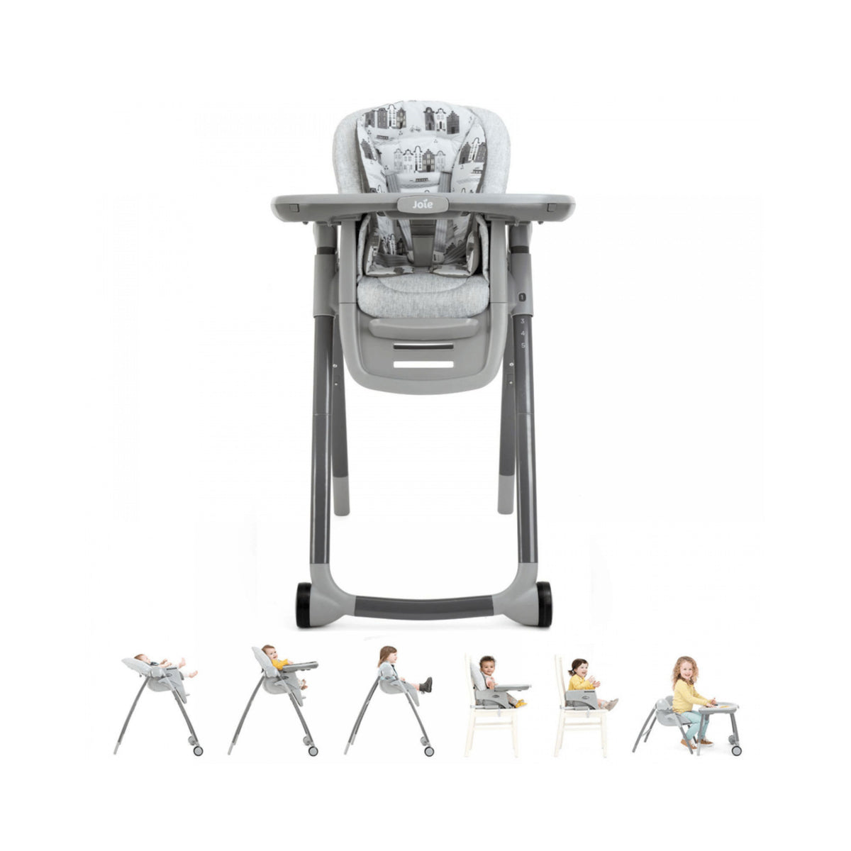 Joie Multiply™ 6in1 Convertible High Chair – Petite City