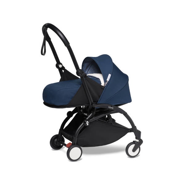 Babyzen Stroller YOYO² With newborn pack - Black Frame Air France Blue