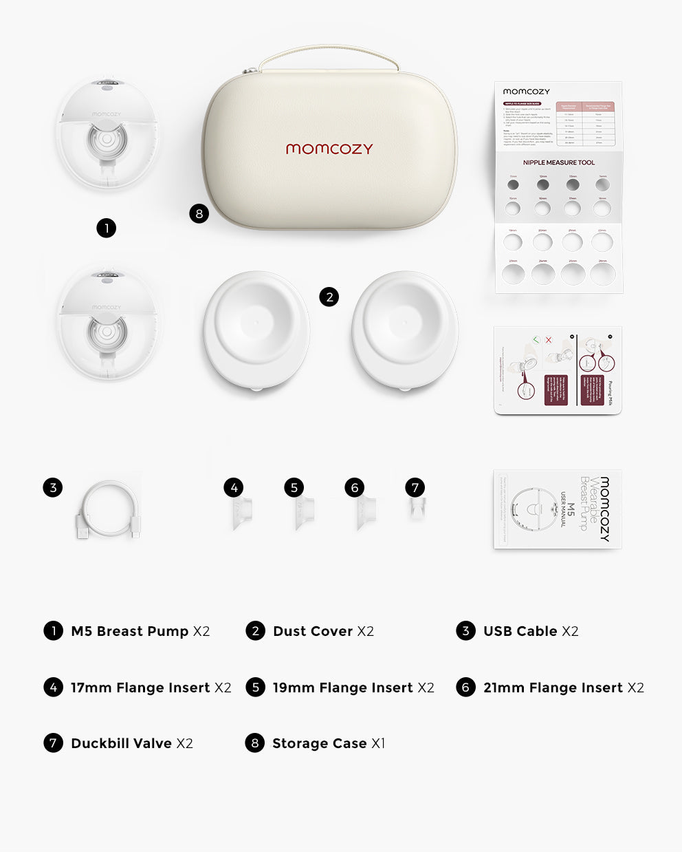 Momcozy - M5 Double Wearable Breast Pump