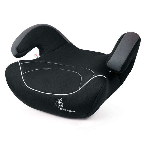 R For Rabbit Little Jack Elite Booster Car Seat For 3 to 12 Black Grey