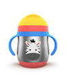 Rabitat First Step Gravity Training Sipper With Weighted Straw - Zesty Zebra