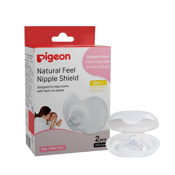 Pigeon Natural Feel Nipple Shield 2pcs Size 1With Case