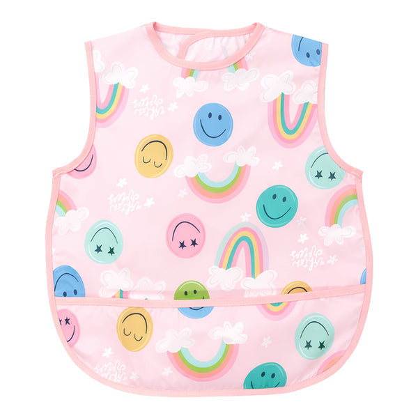 HopopEasy-Clean Waterproof Baby Bib with Food Catcher Pocket Asorted