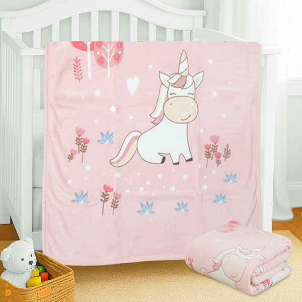 Hopop Soft & Warm Baby Blanket – Cozy, Lightweight & Gentle on Skin - Assorted