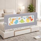 Hopop Secure Sleep Baby Bed Rail Guard - Grey