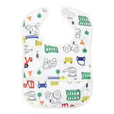 Hopop Easy-Clean Waterproof Baby Bib with Crumb Catcher - Assorted Prints