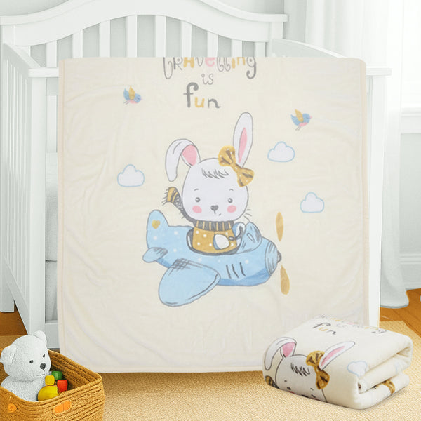 Hopop Soft & Warm Baby Blanket – Cozy, Lightweight & Gentle on Skin - Assorted