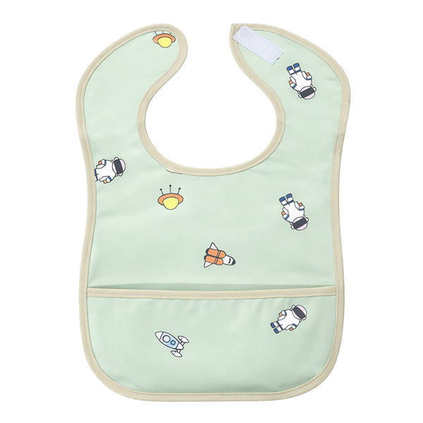 HopopEasy-Clean Waterproof Baby Apron Bib with Crumb Catcher Asorted