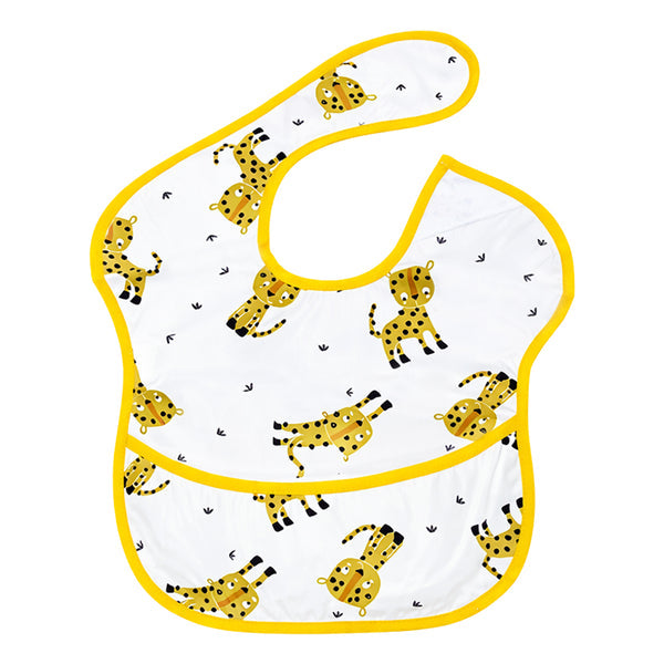 HopopEasy-Clean Waterproof Baby Bib with Food Catcher Pocket Asorted