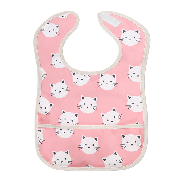 HopopEasy-Clean Waterproof Baby Apron Bib with Crumb Catcher Asorted