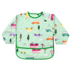 Hopop Waterproof Full Sleeve Baby Bib with Food Catcher Pocket – Apron Style - Assorted Print
